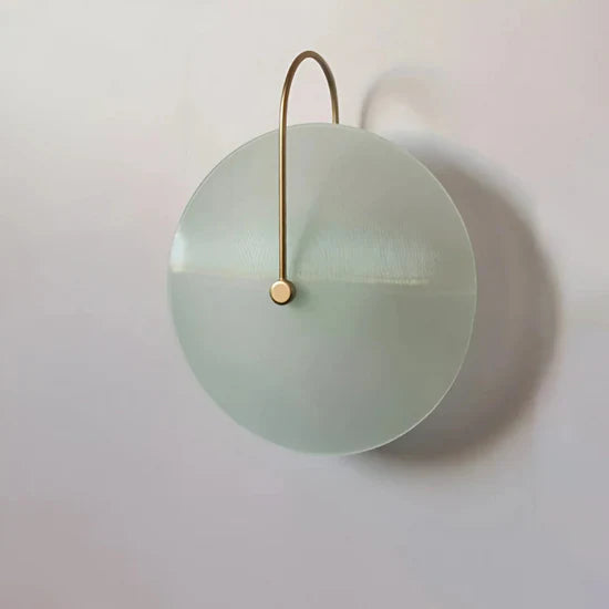 Thalor Scandinavian Round Glass Wall Lamp