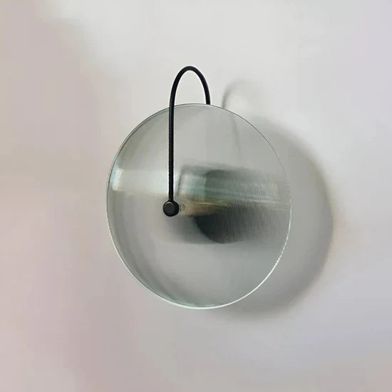 Thalor Scandinavian Round Glass Wall Lamp