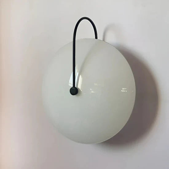 Thalor Scandinavian Round Glass Wall Lamp
