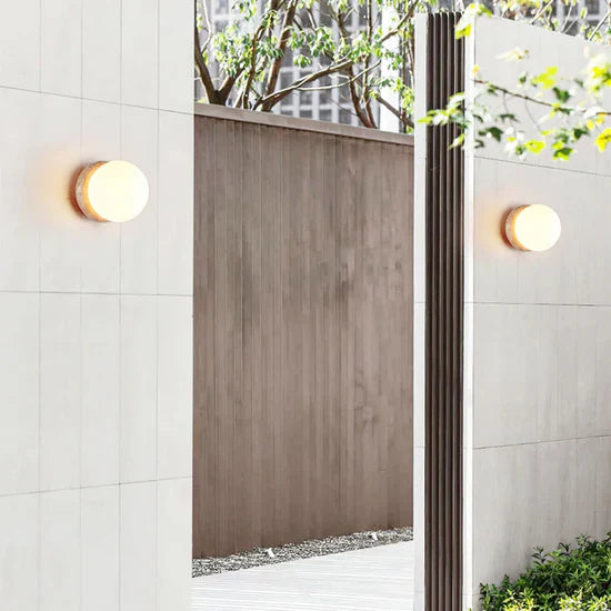 Arsen Travertine Waterproof Outdoor Wall Lamp