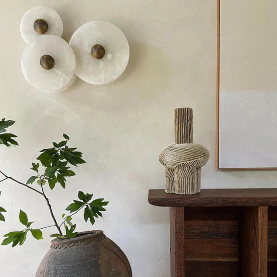 Vivia Round LED Wall Lamp from Albast in Scandinavian Style