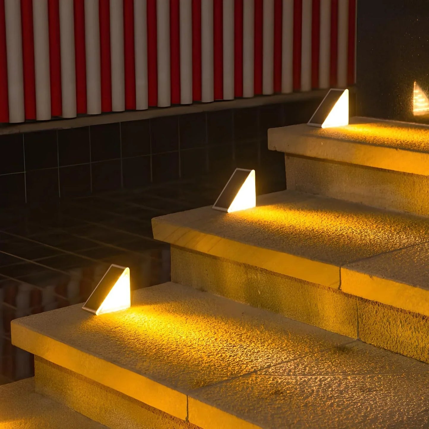Tiveario Home™ Solar Powered Stair Lights (Set of 6)