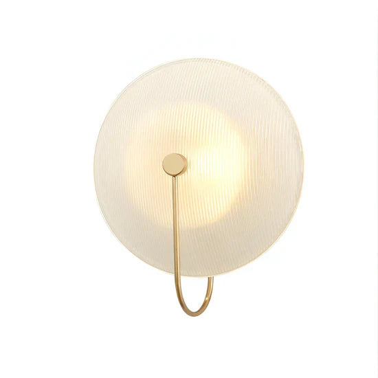 Thalor Scandinavian Round Glass Wall Lamp