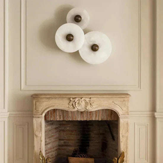 Vivia Round LED Wall Lamp from Albast in Scandinavian Style