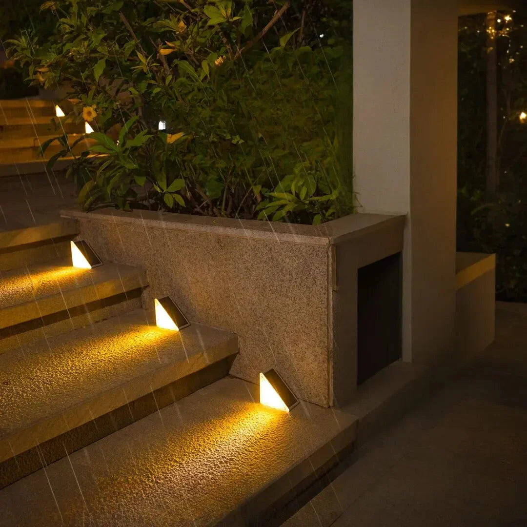 Tiveario Home™ Solar Powered Stair Lights (Set of 6)