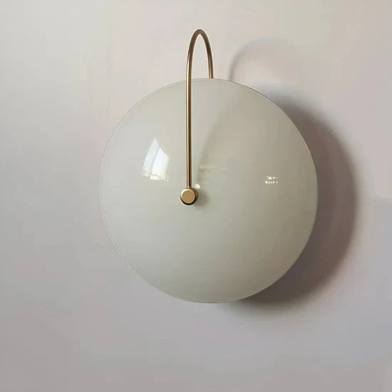 Thalor Scandinavian Round Glass Wall Lamp