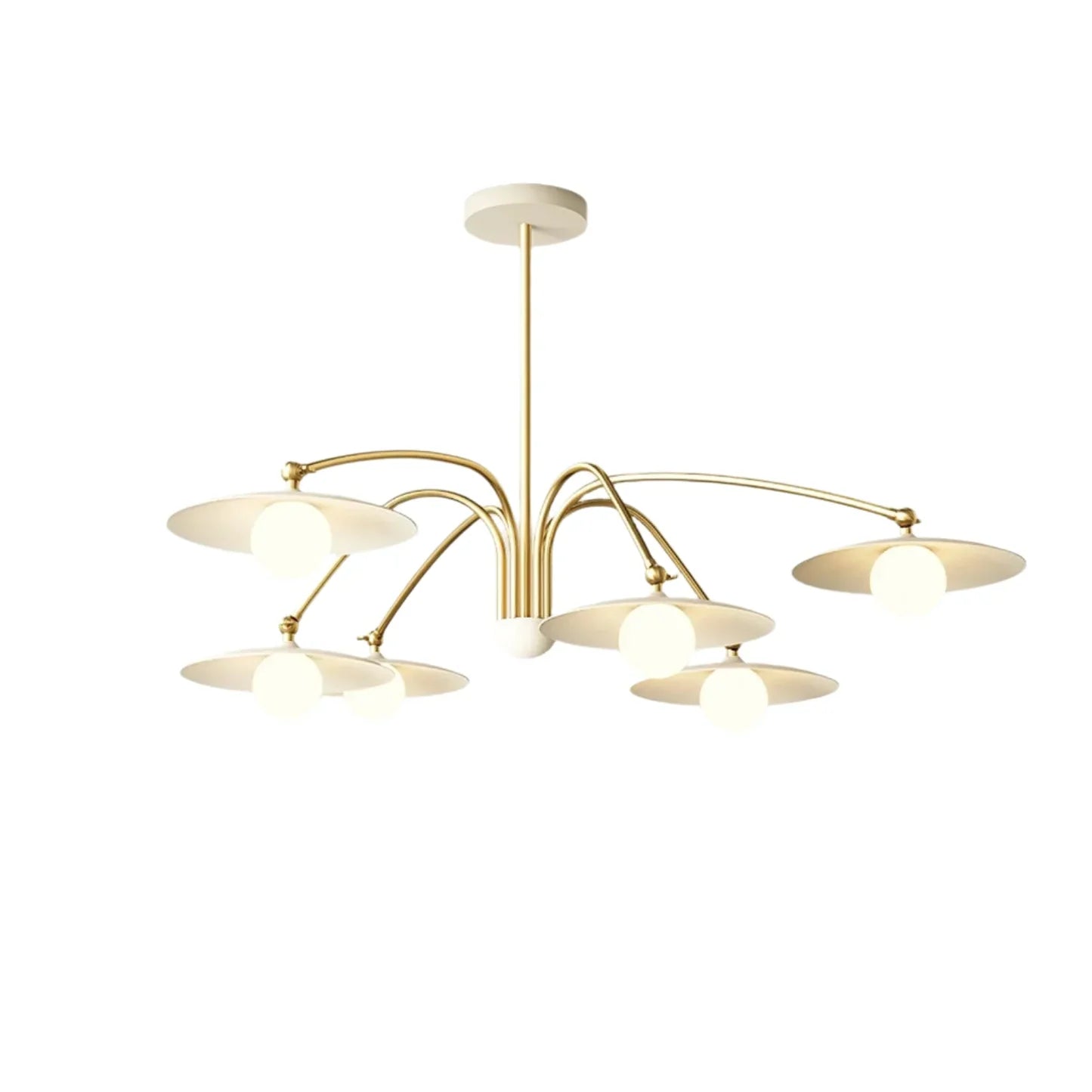 Delphi Art Deco Glass and Iron Chandelier
