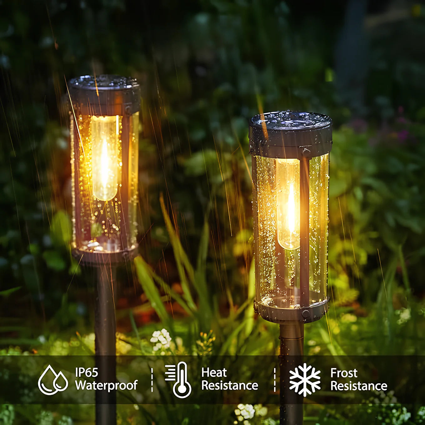 Tungsten Filament Solar Path Light (Pack of 2)