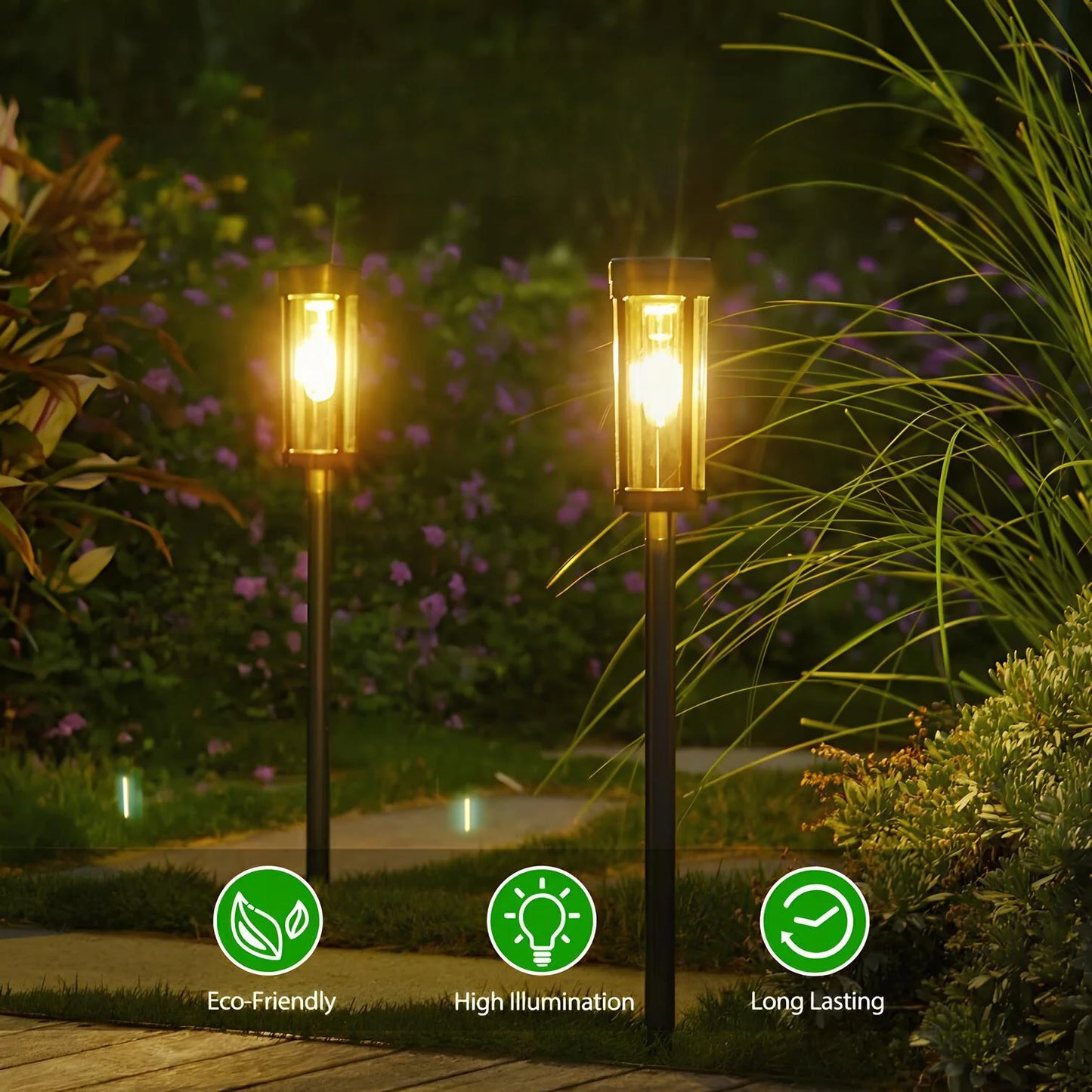 Tungsten Filament Solar Path Light (Pack of 2)