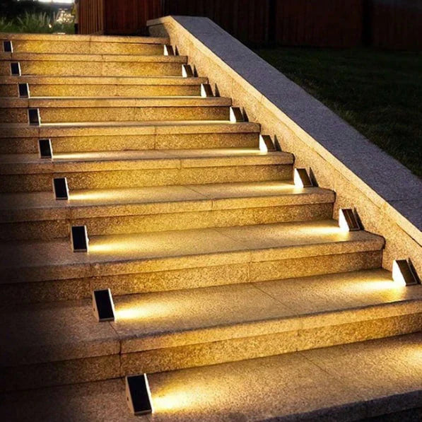 Tiveario Home™ Solar Powered Stair Lights (Set of 6)