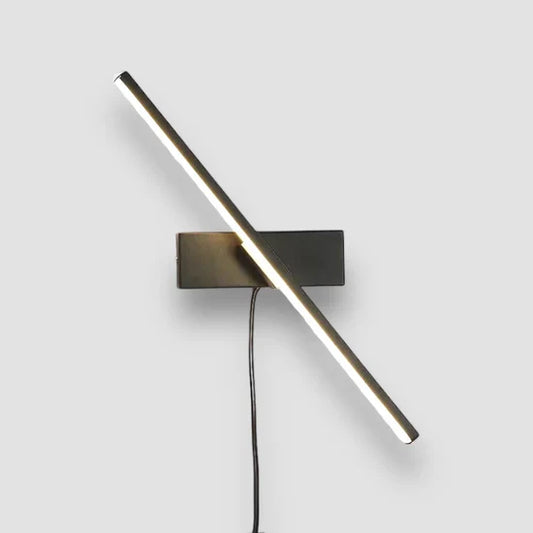 Palessa Adjustable Nordic LED Wall Lamp with Plug and Remote