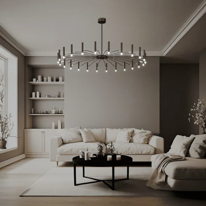 Clarona Elegant Chandelier with Candle Lights