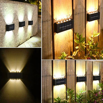 Solar LED Wall Lights (Pack of 2)