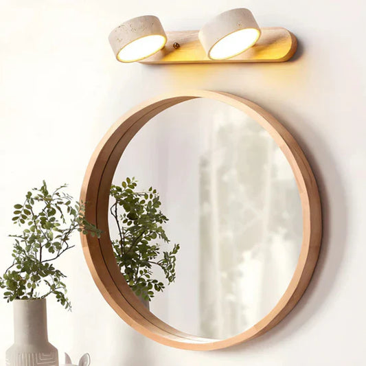 Lyra Travertine Wall Lamp Indoor