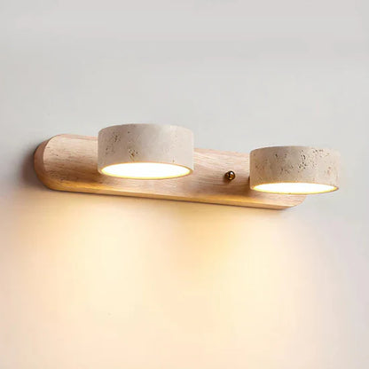 Lyra Travertine Wall Lamp Indoor