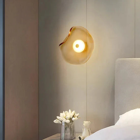 Ephyra Curved Glass Wall Lamp