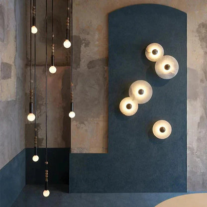 Vivia Round LED Wall Lamp from Albast in Scandinavian Style