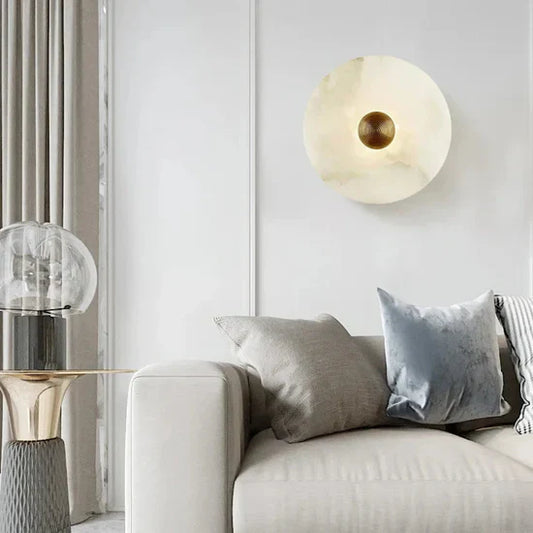 Vivia Round LED Wall Lamp from Albast in Scandinavian Style