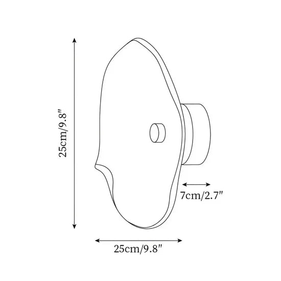 Ephyra Curved Glass Wall Lamp