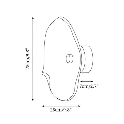 Ephyra Curved Glass Wall Lamp