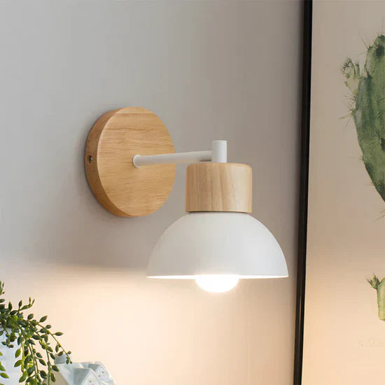 Xenia Stylish Wooden Wall Lamp