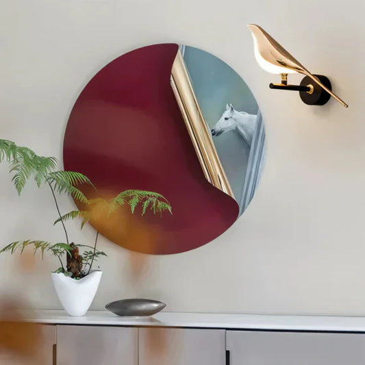 Luxury Golden Bird Wall Lamp