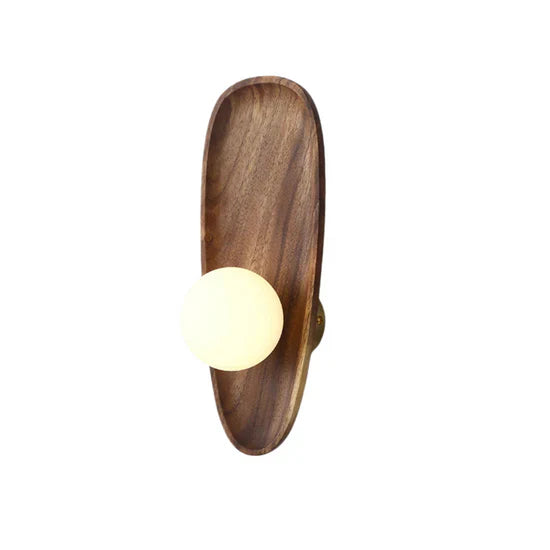 Orpheus Natural Wooden LED Wall Lamp