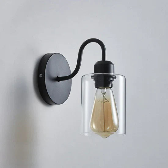 Krato Modern Black Iron Wall Lamp