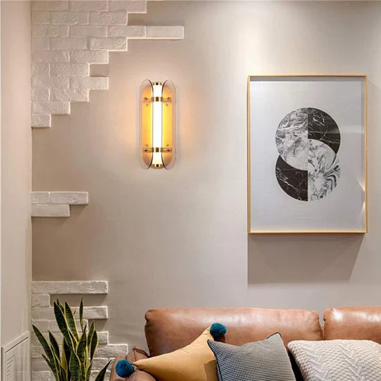 Orvara Luxury LED Wall Lamp Glass