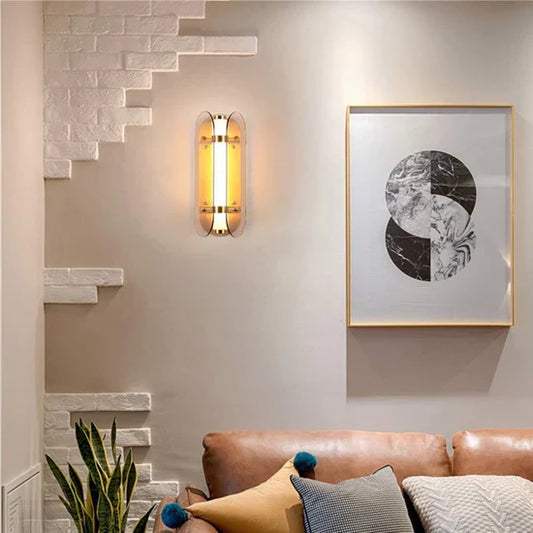 Orvara Luxury LED Wall Lamp Glass