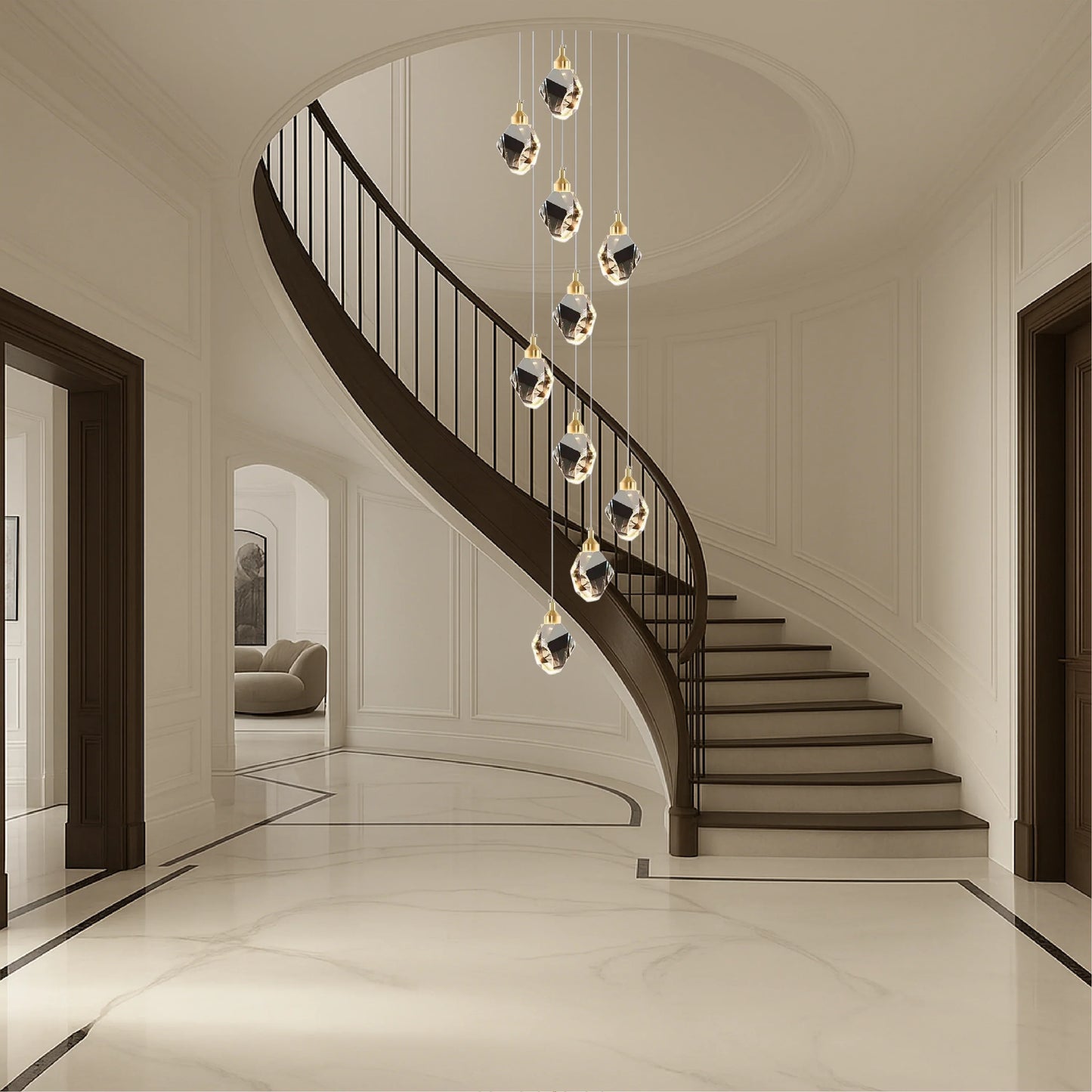 Aurevia Crystal Chandelier
