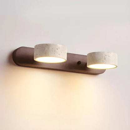 Lyra Travertine Wall Lamp Indoor