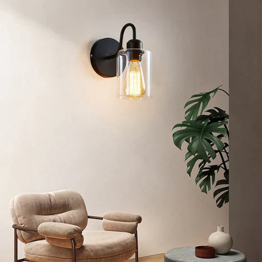 Krato Modern Black Iron Wall Lamp