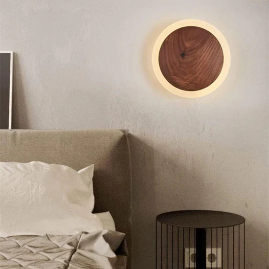 Nalo Scandinavian Wooden LED Wall Lamp