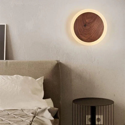 Nalo Scandinavian Wooden LED Wall Lamp