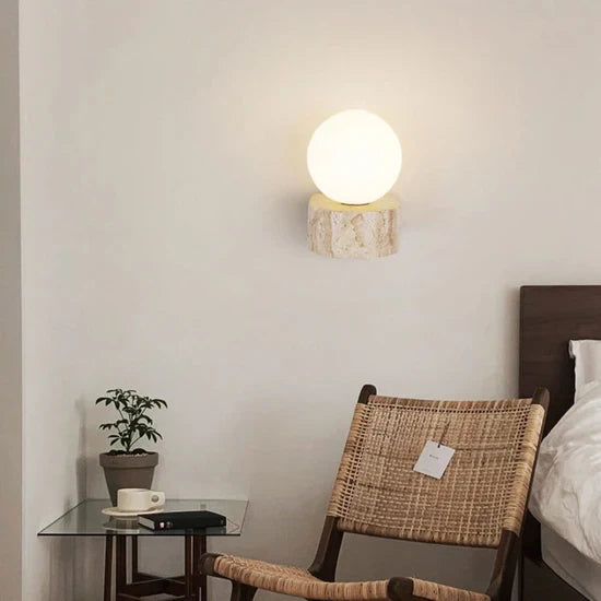 Myro Glass Wall Lamp Round