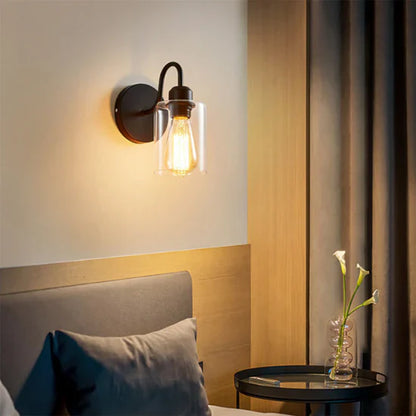 Krato Modern Black Iron Wall Lamp