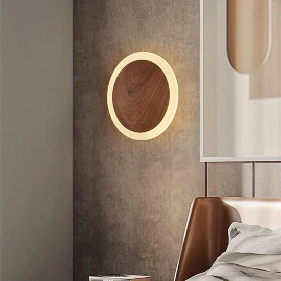 Nalo Scandinavian Wooden LED Wall Lamp