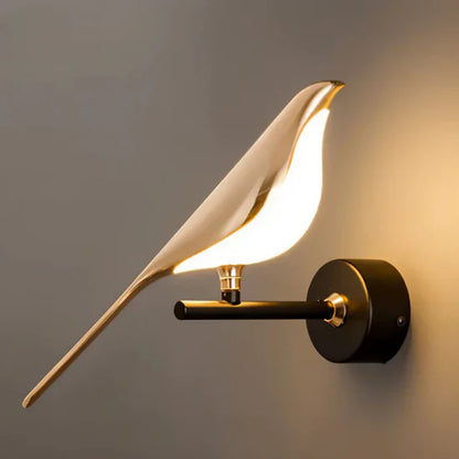Luxury Golden Bird Wall Lamp
