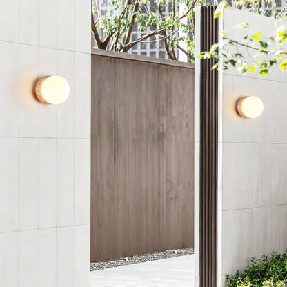 Arsen Travertine Waterproof Outdoor Wall Lamp