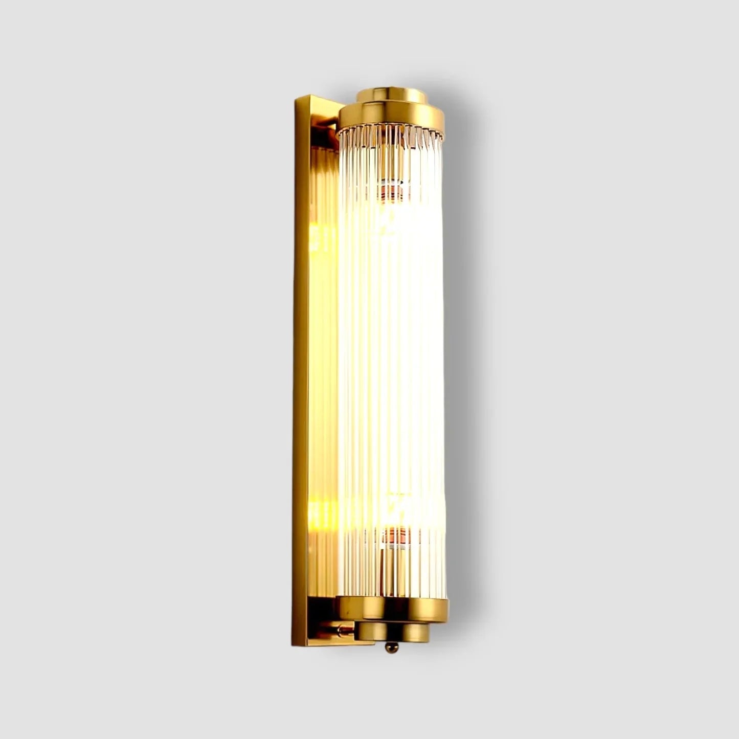 Elarisca Vintage Glass Wall Lamp with LED in Retro Style