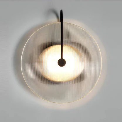 Thalor Scandinavian Round Glass Wall Lamp