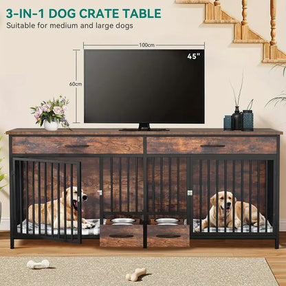 Tiveario Home™ Heavy Duty Wooden Kennel