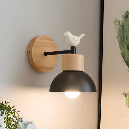 Xenia Stylish Wooden Wall Lamp