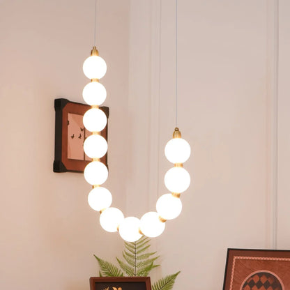 Tessara Brass Acrylic Chandelier