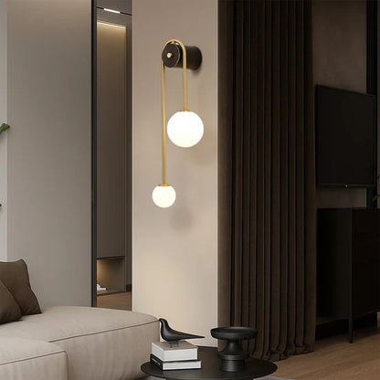 Florania Wall Lamp with Arc-Shaped Design