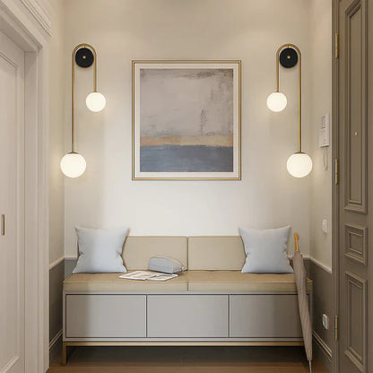 Florania Wall Lamp with Arc-Shaped Design