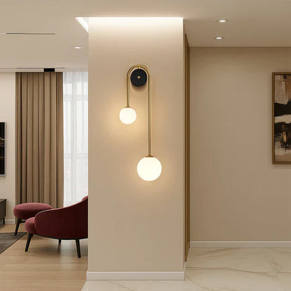 Florania Wall Lamp with Arc-Shaped Design