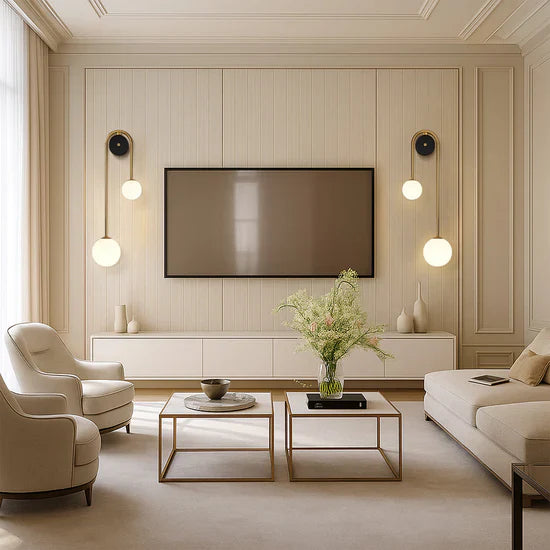 Florania Wall Lamp with Arc-Shaped Design