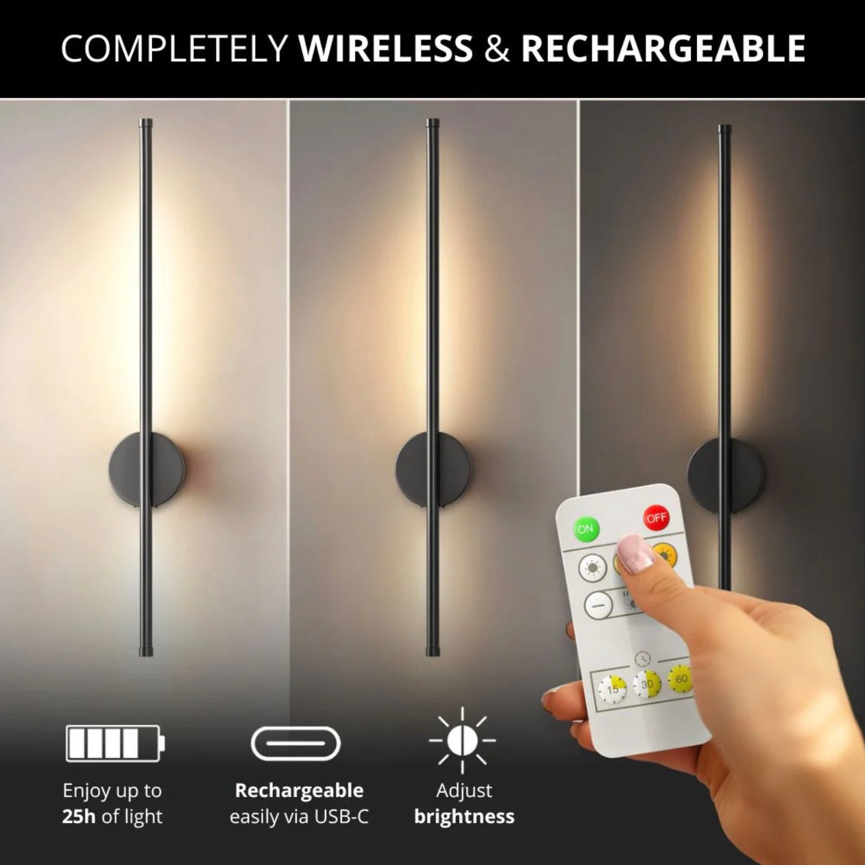 Wireless Wall Sconces